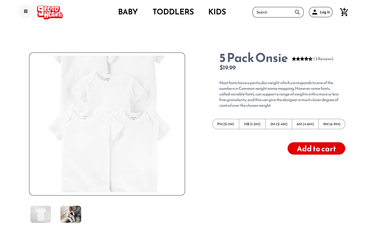 Greater Heights Product Page