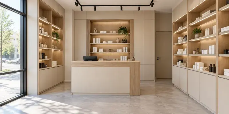 Mobilier pentru spațiu comercial la comandă FaurMobila