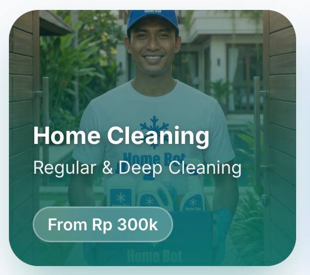 Home Cleaning — Regular & Deep Cleaning, from Rp 300k