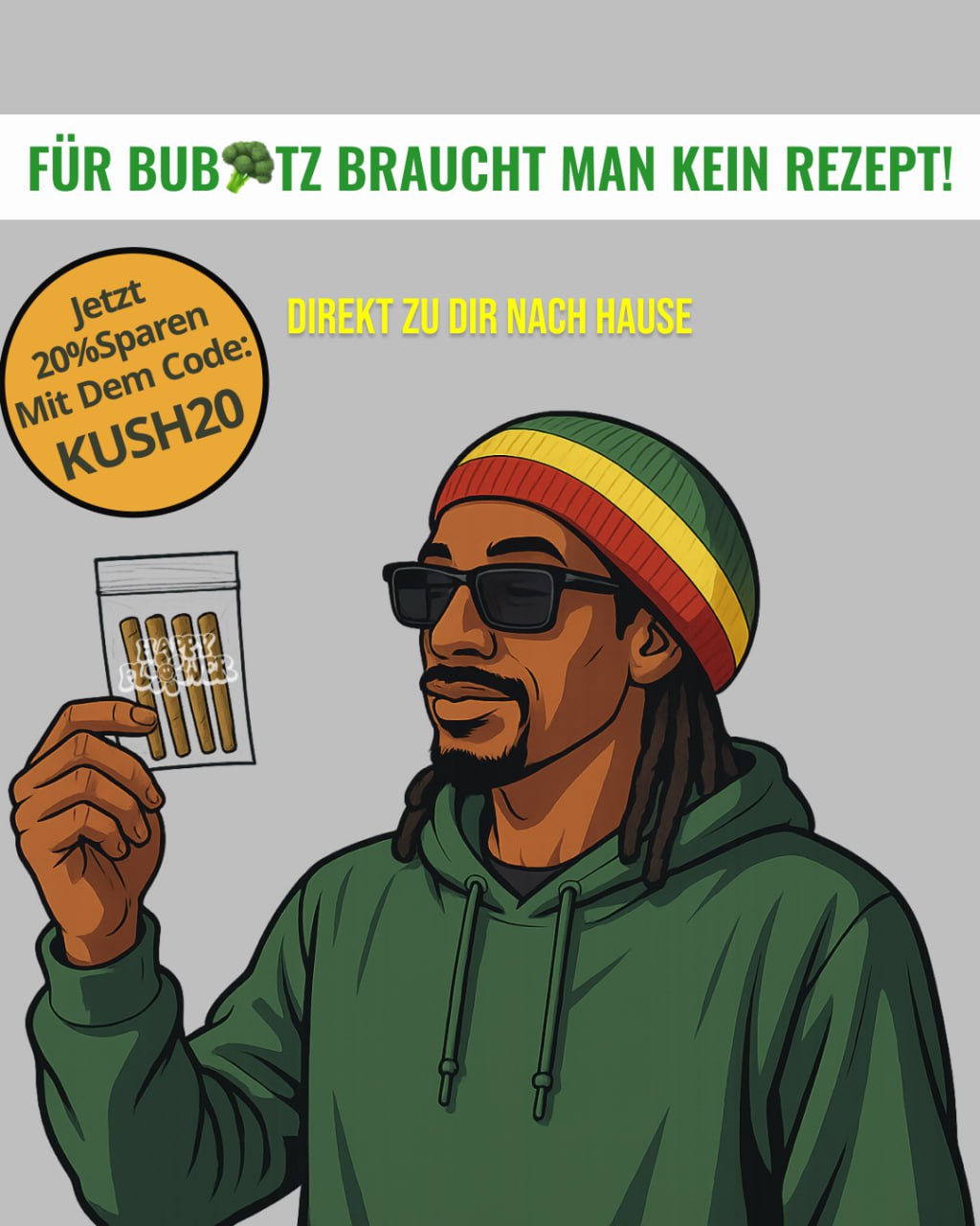 Прямой креатив для 4:20 shop в Германии