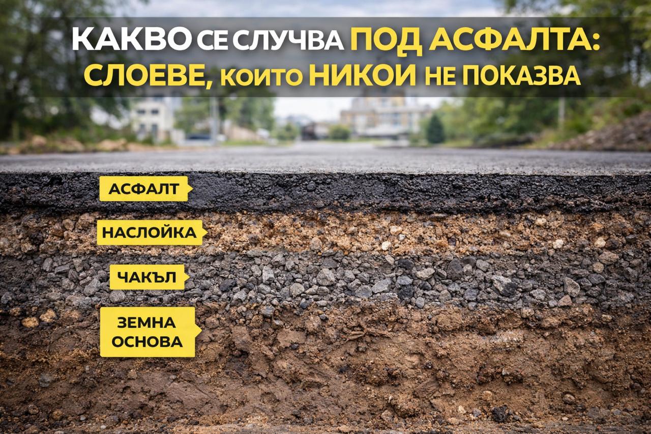 Евтино асфалтиране с недостатъчни слоеве – причина за хлътвания, локви и пукнатини