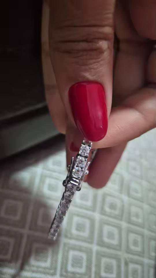 Tennis 3mm Chain VVS1 Silver 925 фото клієнта 60 см