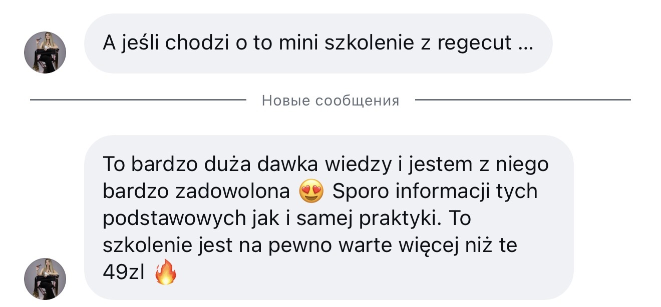 Opinia kursantki 2