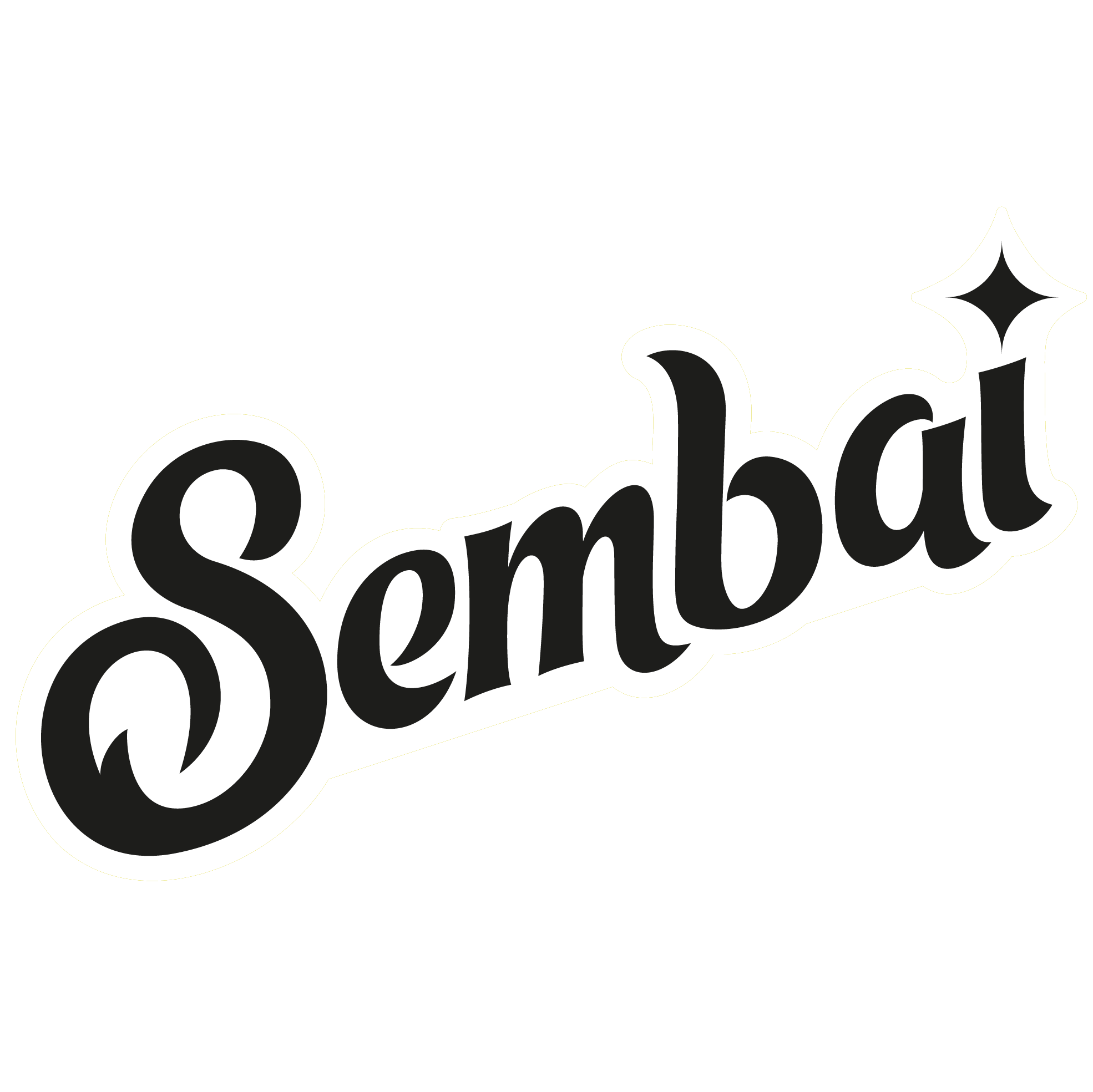 Sembai Logo auf dunklem Hintergrund – Negativversion