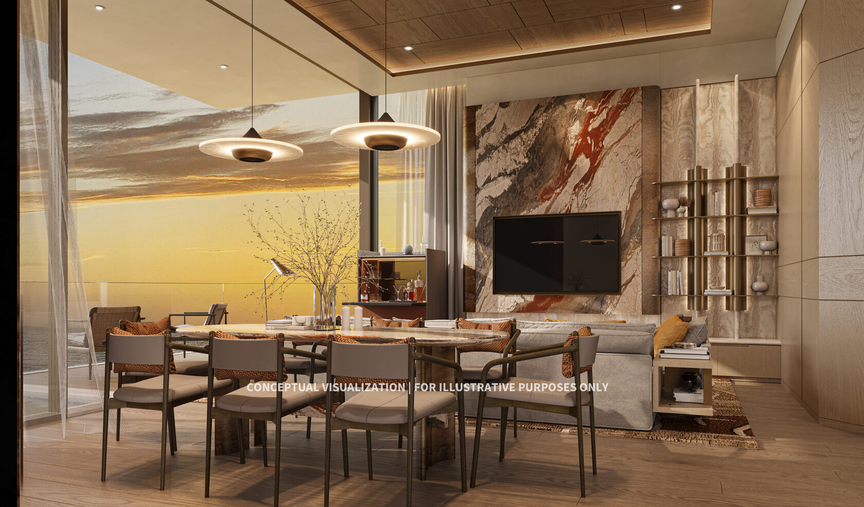 Soondri Wongamat 2-bedroom dining room