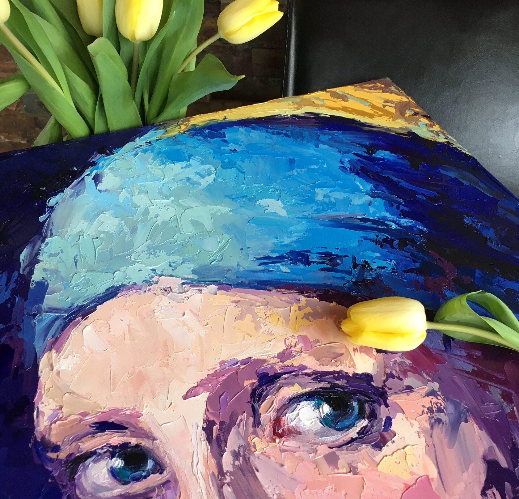 Girl with a Pearl Earring​ oil painting