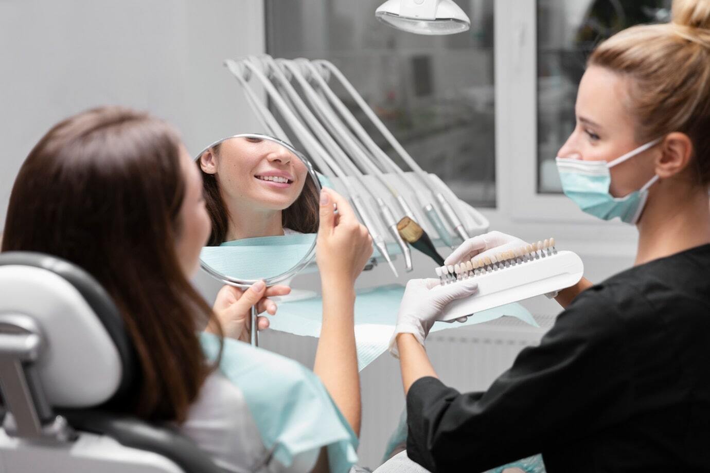 Professional teeth whitening at 33.ZOBS dental clinic