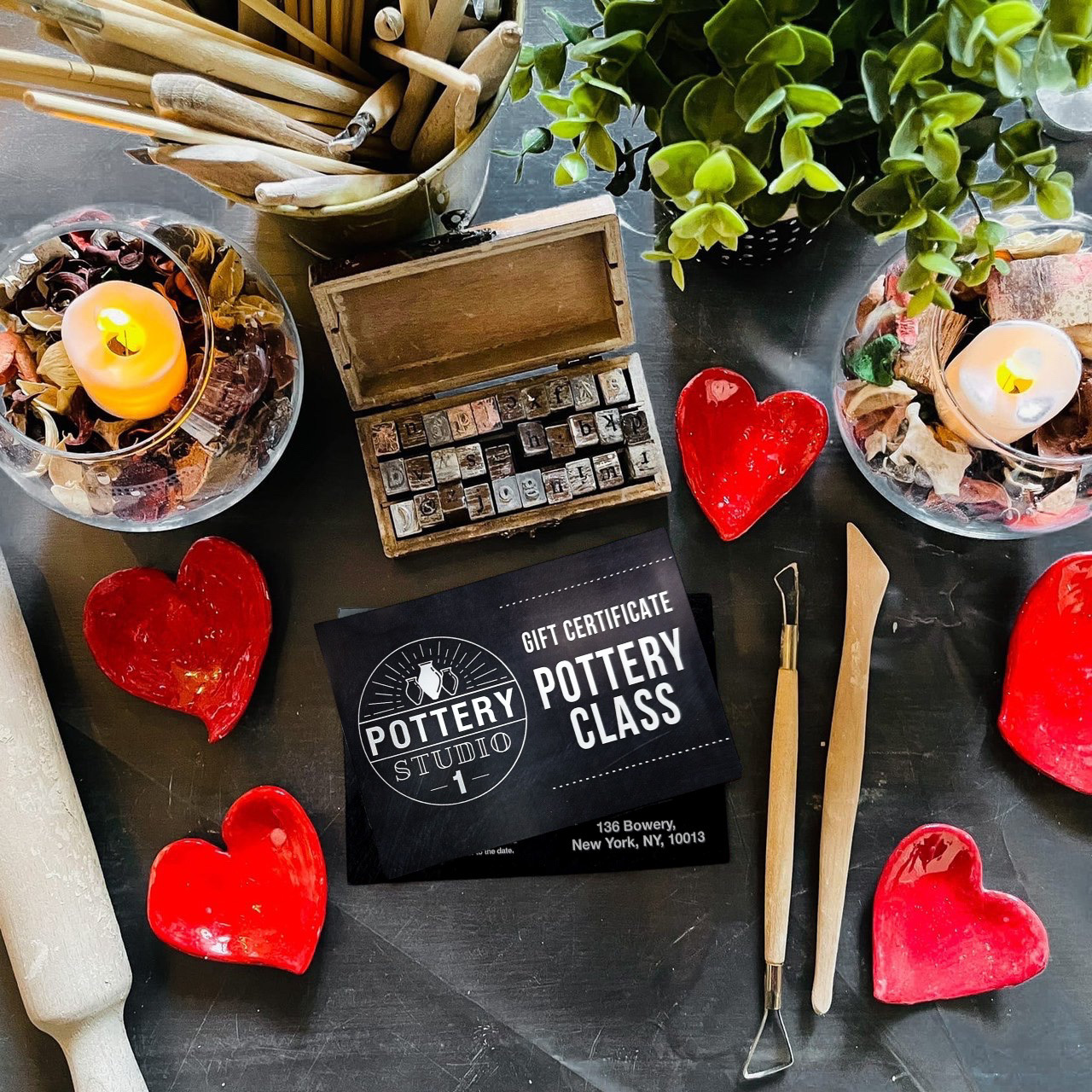 Pottery Studio 1 Gift Card – Pottery Class and Painting