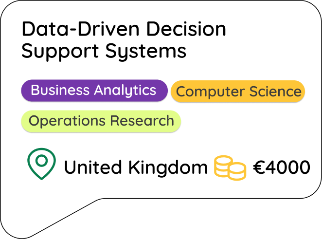 Data-Driven Decision Support Systems