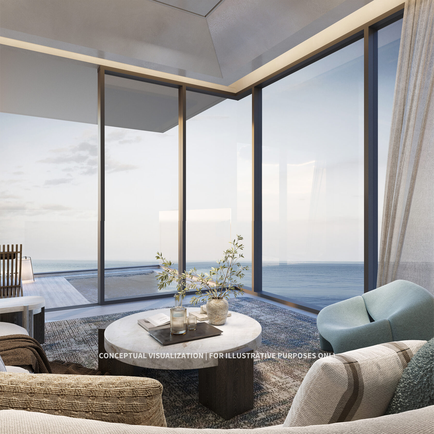 Soondri Wongamat high-floor residence lounge