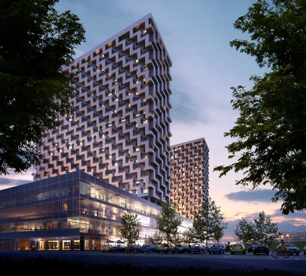 BOSTON Creative House в Киеве — главный вид жилого комплекса