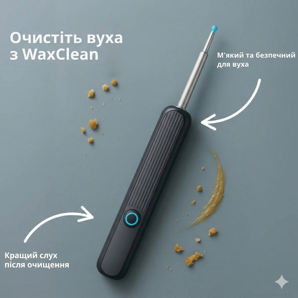 Пристрій WaxClean™ для очищення вух