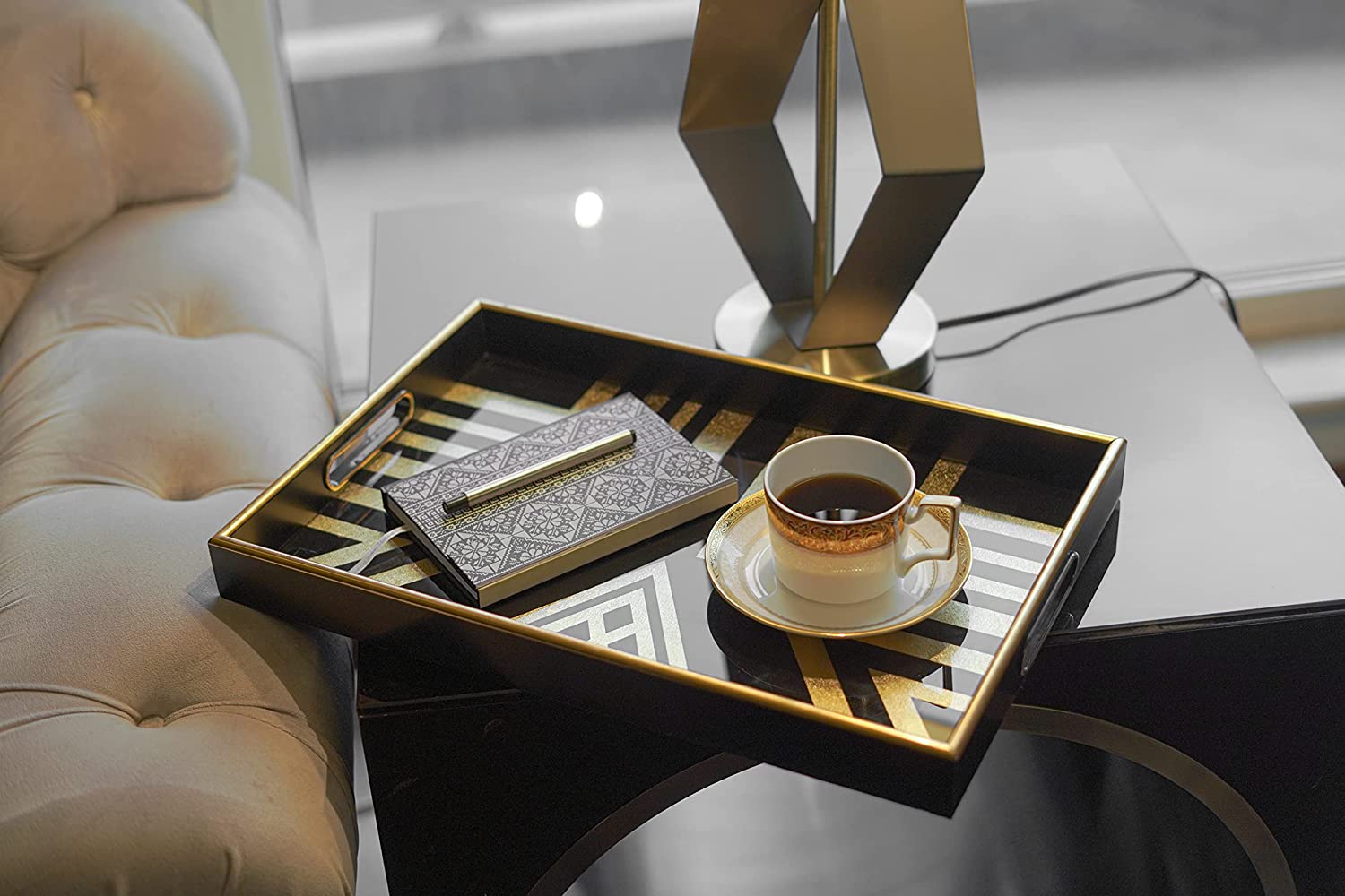Rectangular Tray Table 22 Stylish and Functional Rectangle Decorative Trays for Coffee Tables