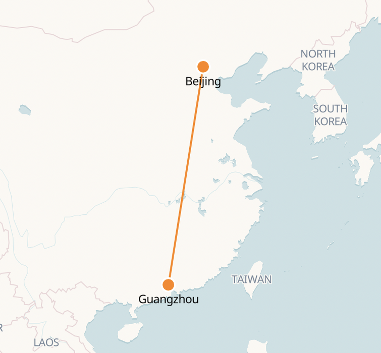 Guangzhou to Beijing Train Tickets, Schedule & Map