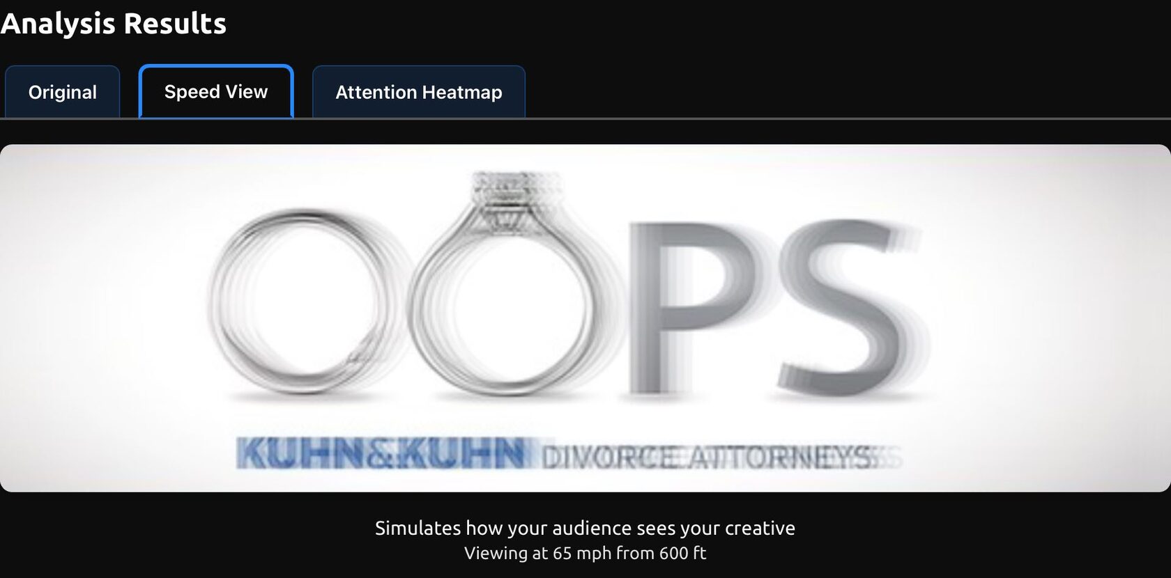 Speed view screenshot