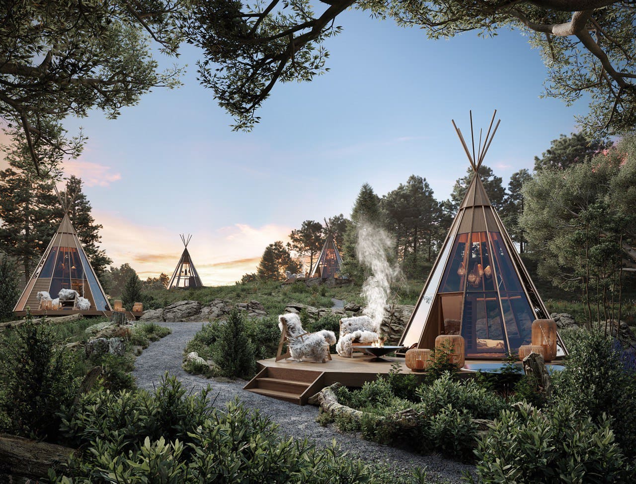 Tepee interior detail 2