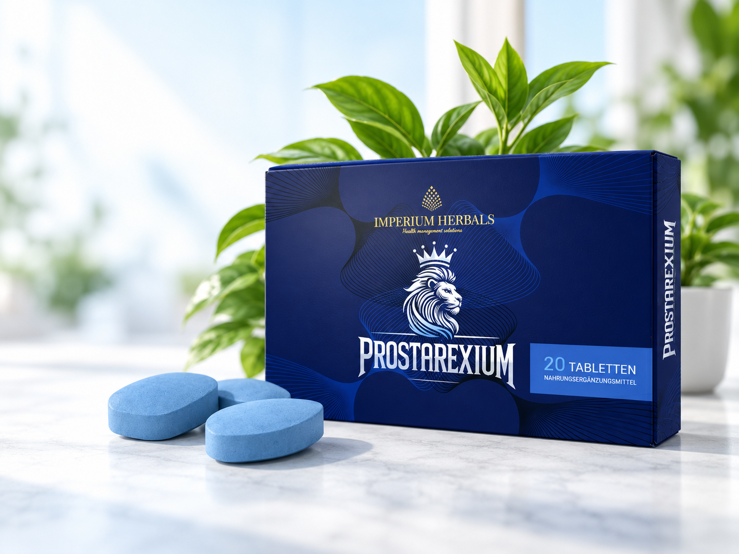 PROSTAREXIUM mit blauen Tabletten