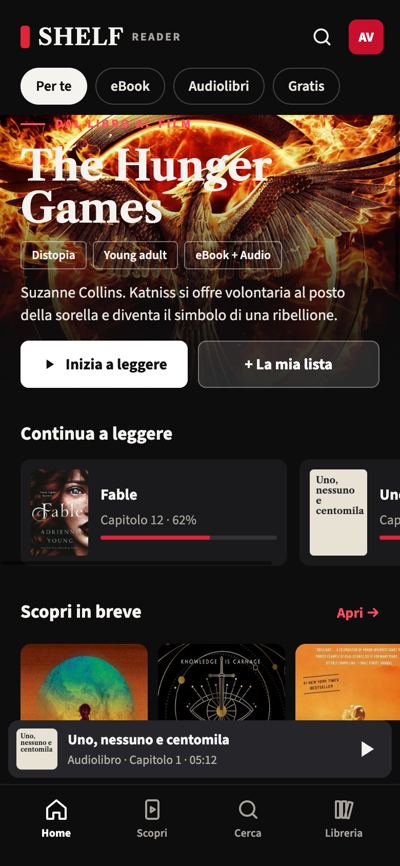 SHELF Reader — Streaming-style home