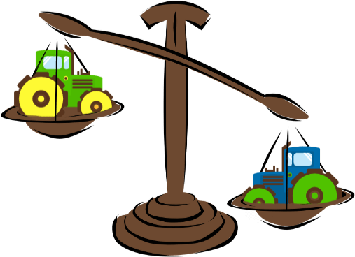 Весы с тракторами