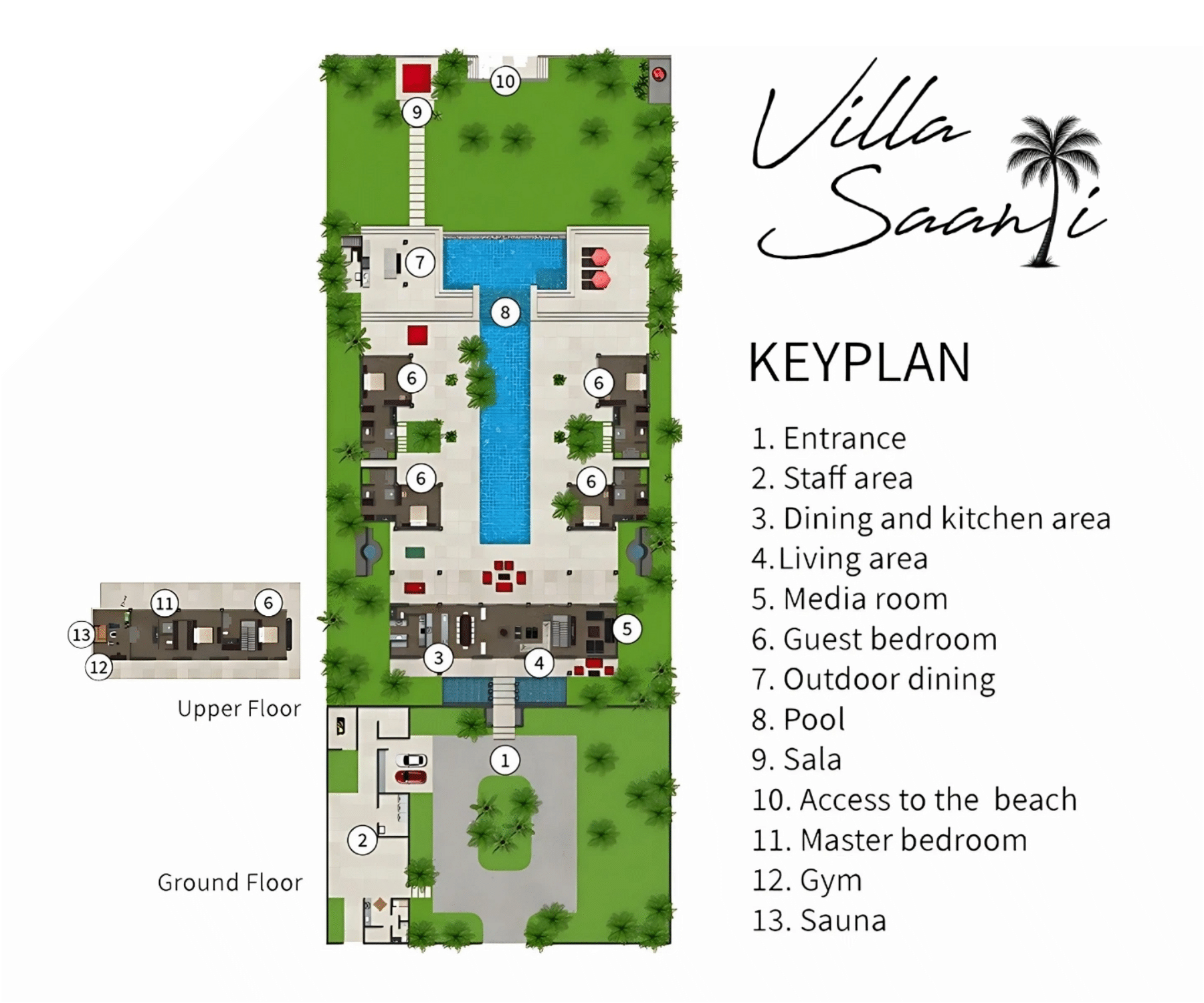 Floorplan, Villa Saanti