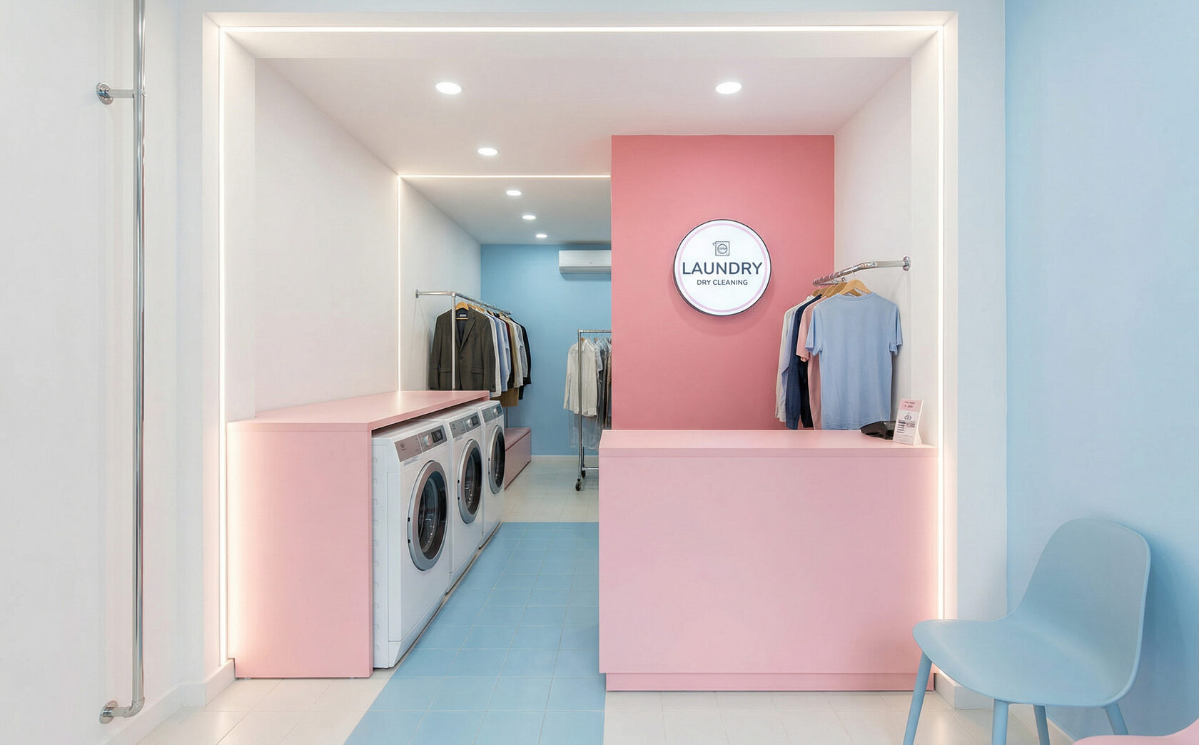 Інтер'єр пральні Single
