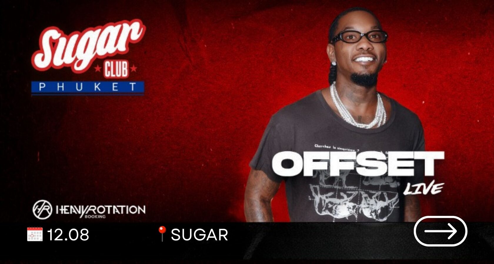 КОНЦЕРТ OFFSET В SUGAR CLUB 12 на Пхукете