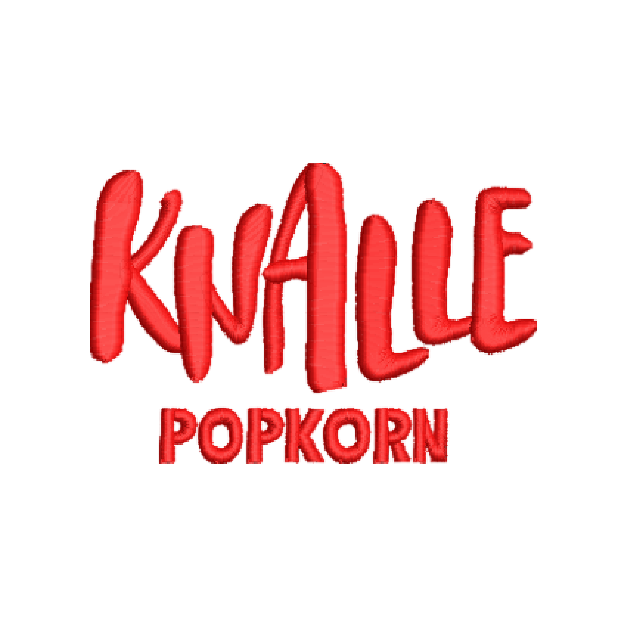 Knalle Popkorn — вышитый логотип