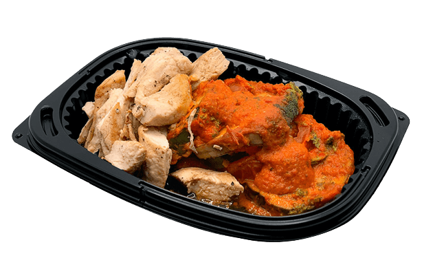 Grilled chicken with ratatouille