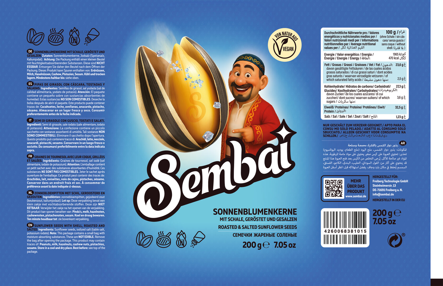 Sembai Etikett mit Salz – Variante