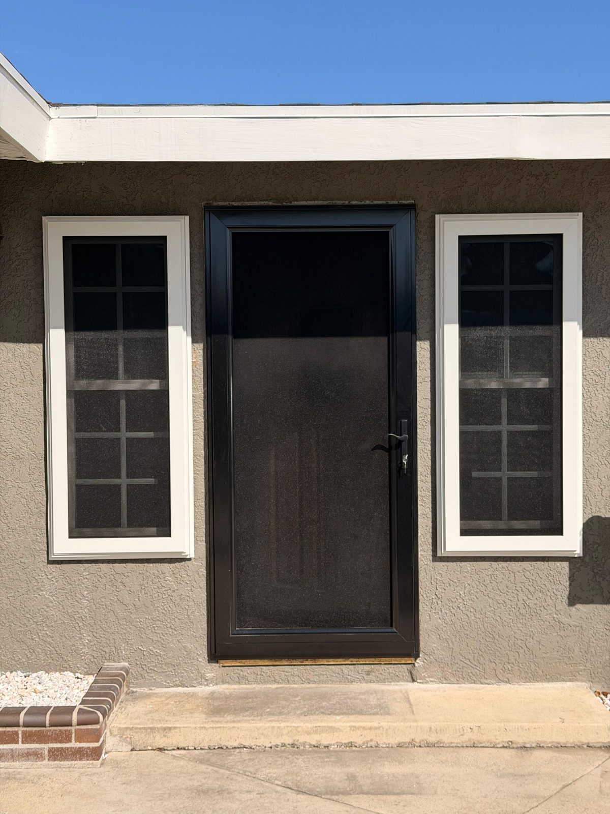 Security screen door installed in Anaheim, CA