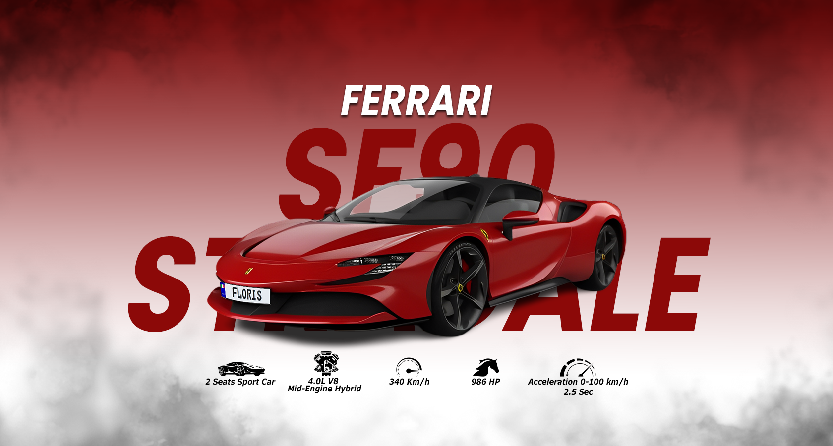 Landing Page Ferrari SF90 Stradale