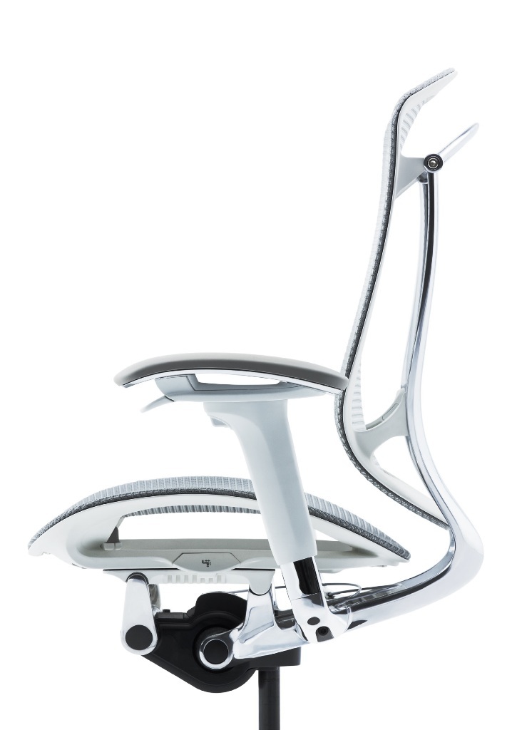 OKAMURA CONTESSA Seconda White Body Office Chairs