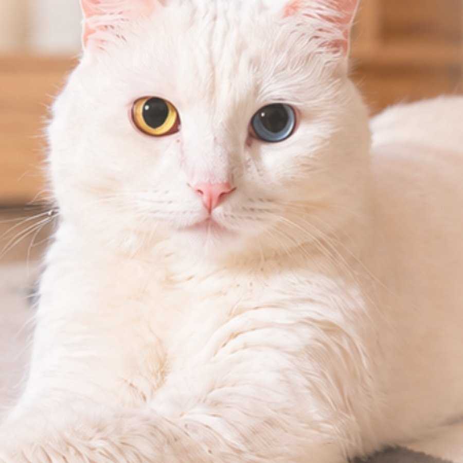 Белая кошка