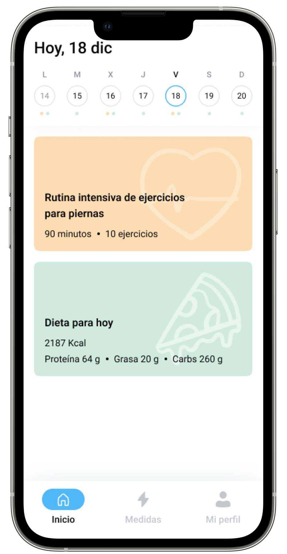 La aplicación para instructores