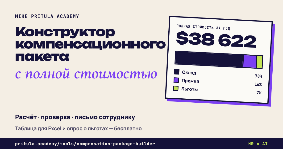 Конструктор компенсационного пакета