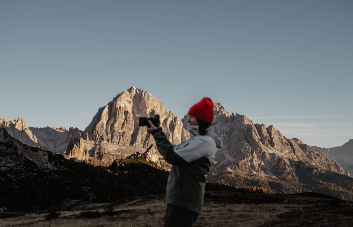 Capturing rugged alpine beauty in the Dolomites — behind the scenes of mountain wedding photography