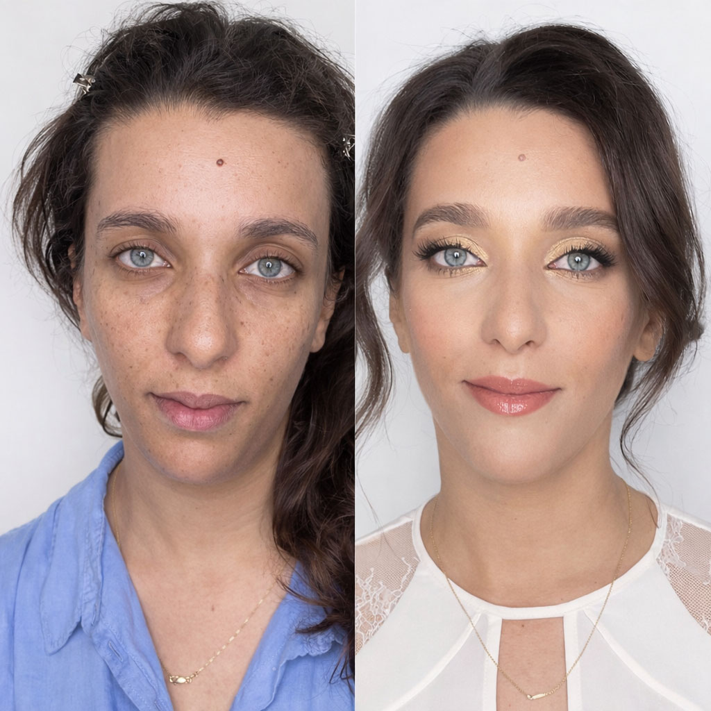 Natural makeup at OLOLO Nails salon, Bucharest Sector 1, elegant look for women and men