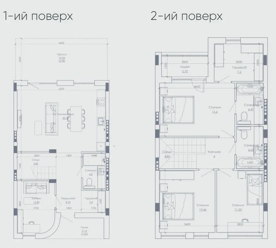 ONE CLUB VILLAGE — планировка таунхауса 2