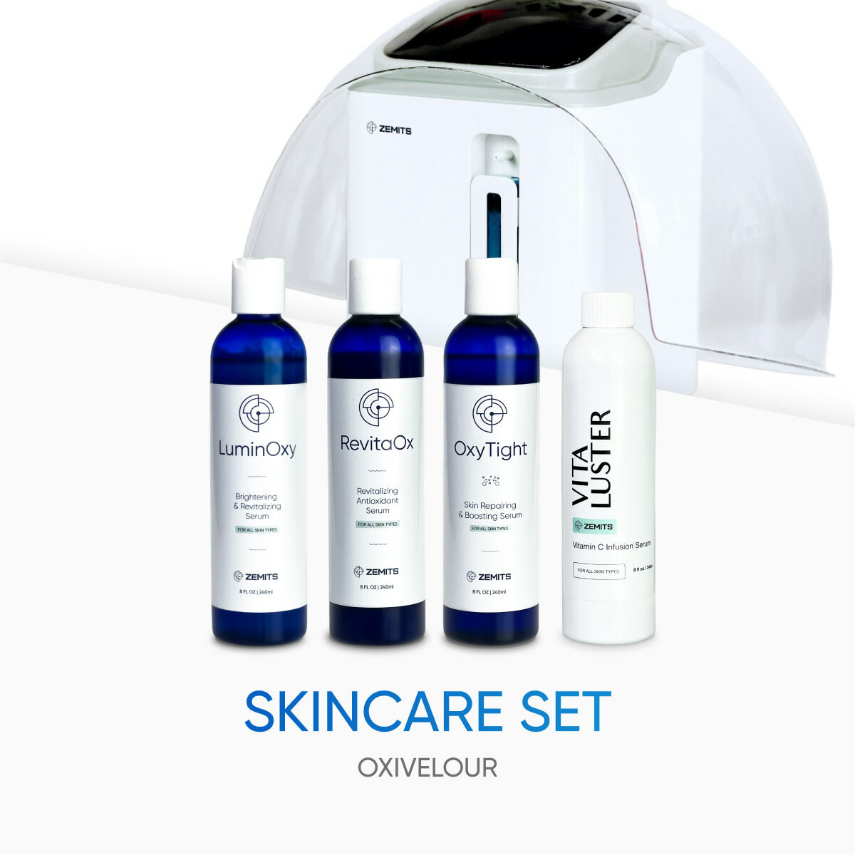 Skincare set Zemits OxiVelour Esthetic Spa Equipment for sale