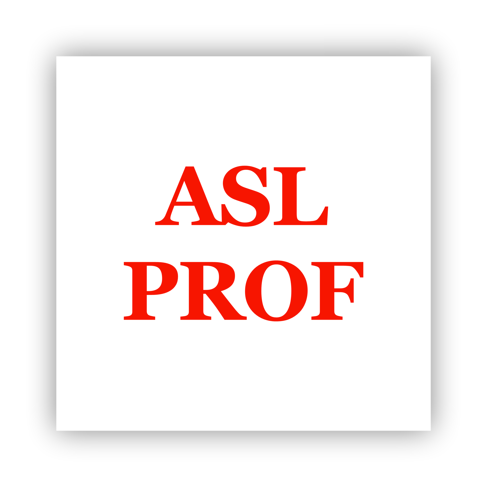Asl Prof