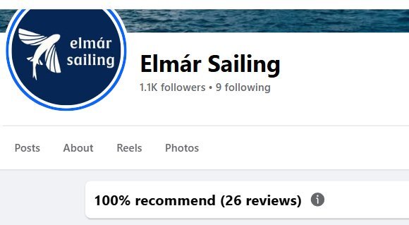 Elmár Sailing on Facebook: 100% recommend, 26 reviews