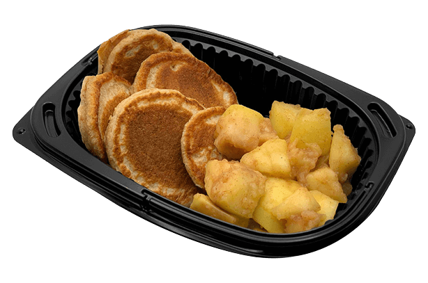Oat pancakes with apples