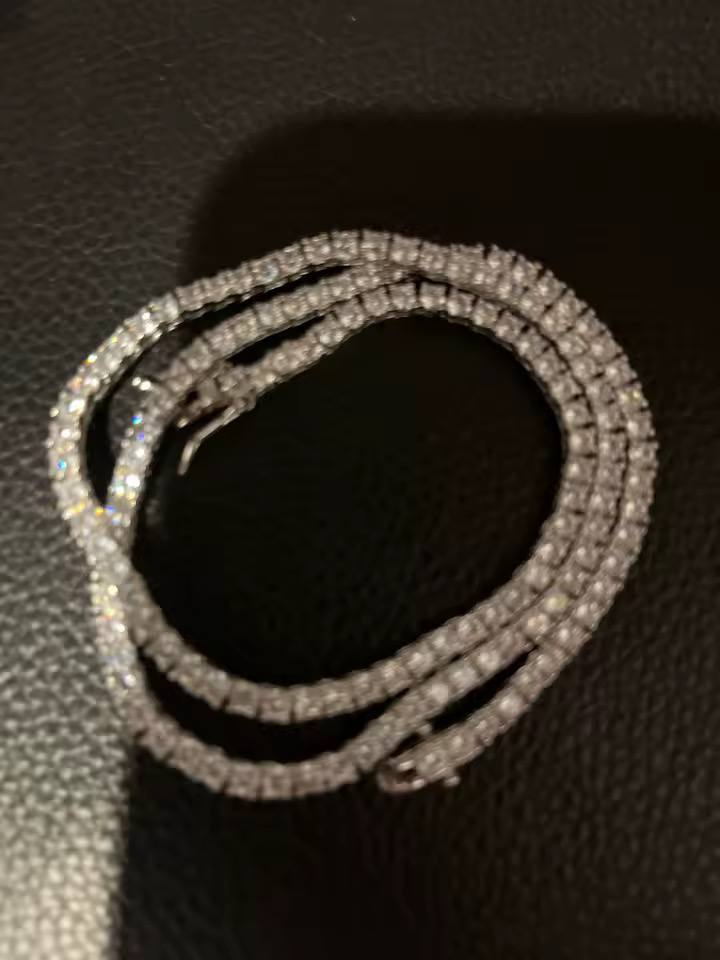 Tennis 3mm Chain VVS1 real photo 7