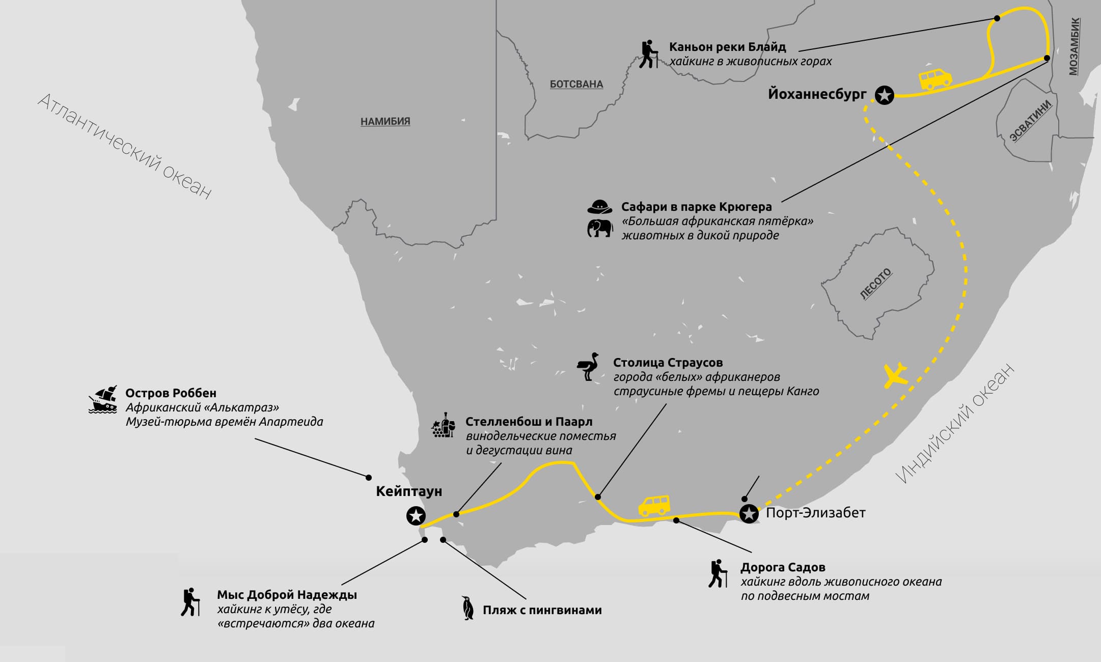 Южная Африка, активный тур | 15 - 24 октября 2024 — Cheese Travel