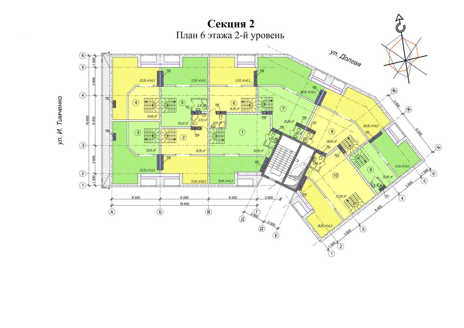 Типовая планировка этажа Club Marine 2 — вариант 5