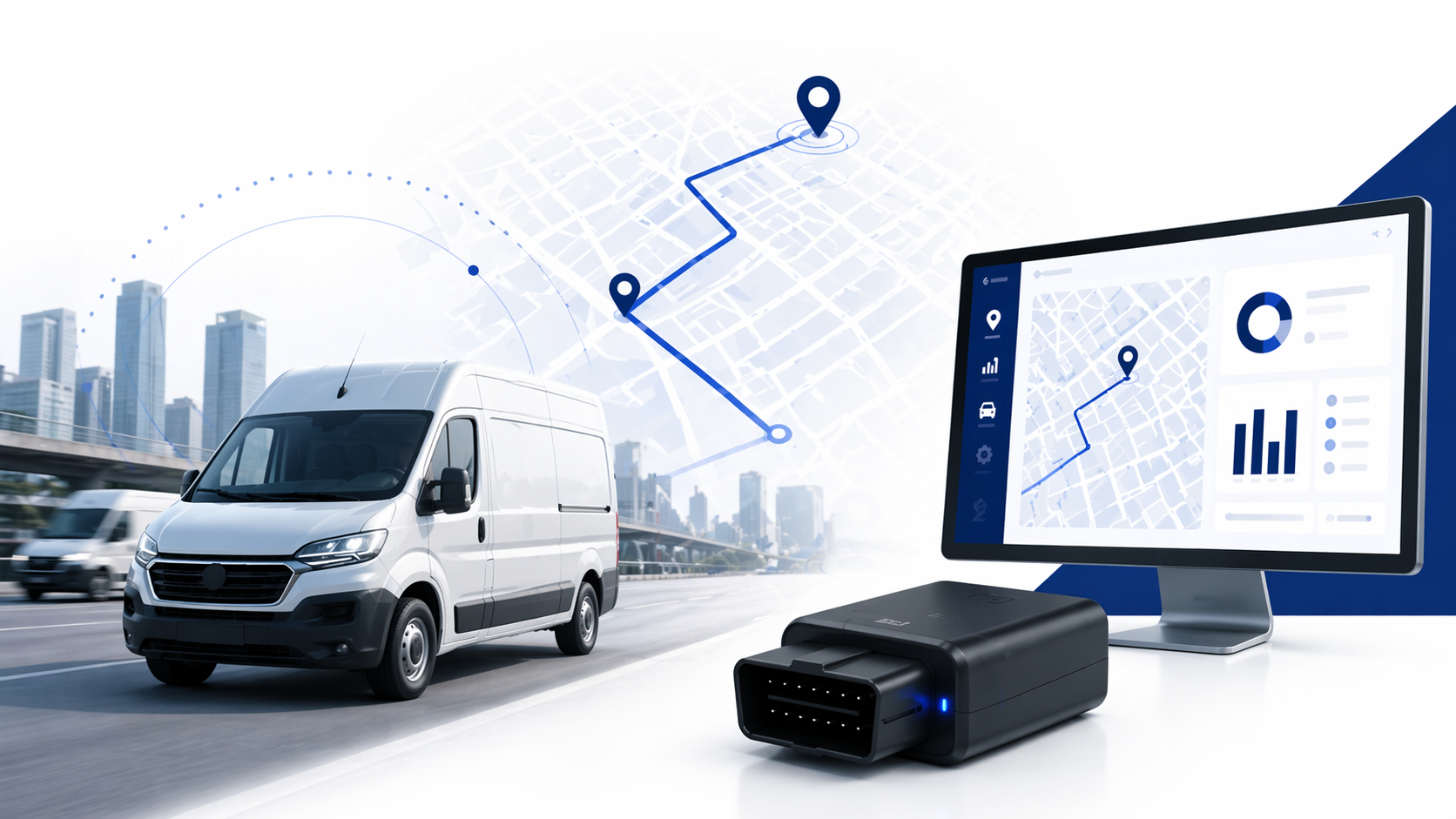 GPS Monitoring für Fahrzeuge im Fuhrpark