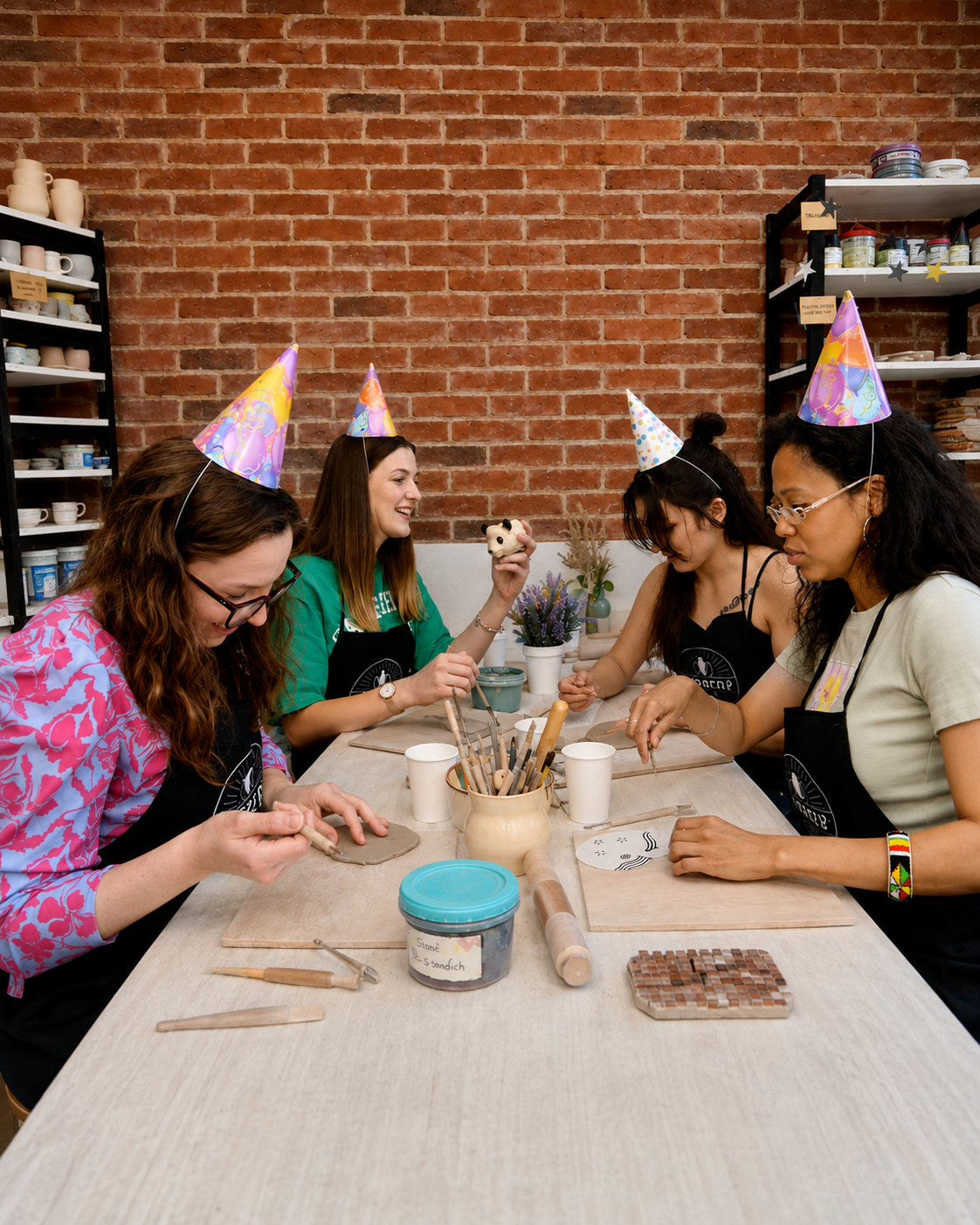 Birthday pottery party