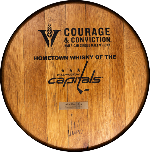 Courage and Convection Whiskey Signed Barrel Head