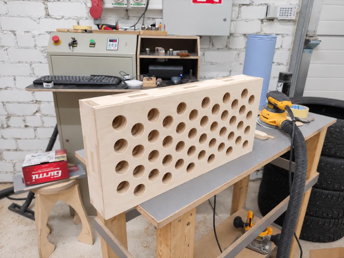 Perforated carrier panel