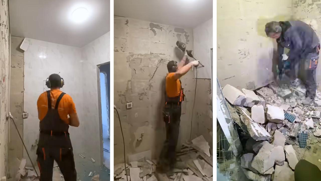 Къртене на плочки и стенни облицовки в баня в София